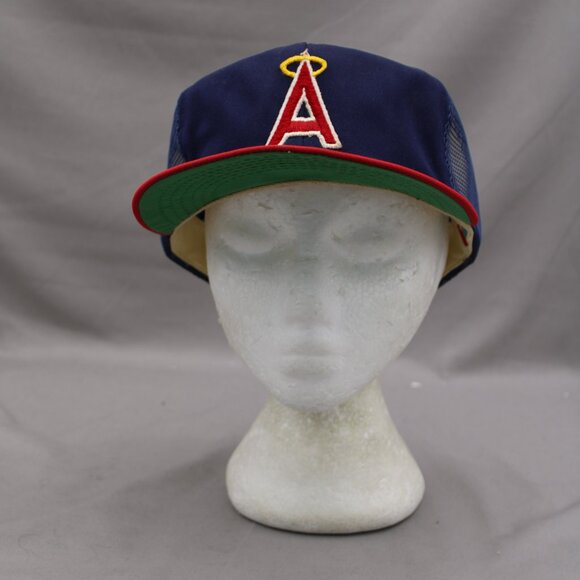 California Angles Hat (VTG) - 1970s Trucker Hat by Annco - Adult Snapback - Picture 3 of 8